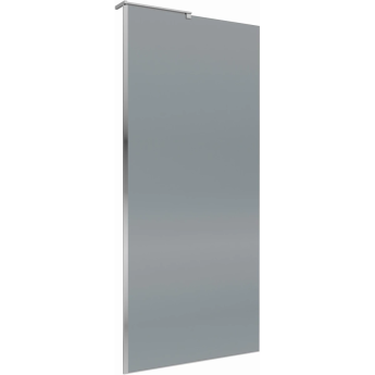 Душевая перегородка BELBAGNO UNO UNO-L-1-TB-80-GR-Cr 80 см, профиль хром, стекло графитовое