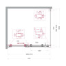 Душевой уголок BELBAGNO MARINO-2-AH-1-110/100-C-GM